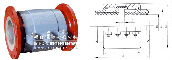 鑄石陶瓷耐磨伸縮器